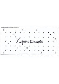 Zaproszenie Z108 (10szt.)
