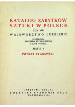 Katalog zabytków sztuki w Polsce tom VIII zeszyt 4