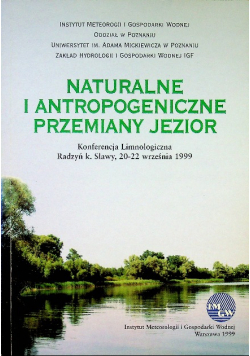 Naturalne i antropogeniczne przemiany jezior