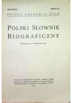 Polski słownik biograficzny zeszyt 112