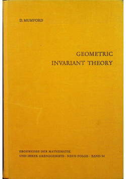 Geometric invariant theory Band 34