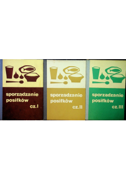 Sporządzanie posiłków Część I do III