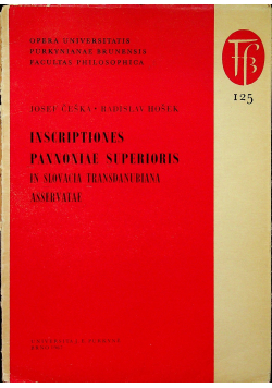 Inscriptiones pannoniae superioris