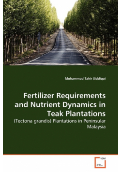 Fertilizer Requirements and Nutrient Dynamics in Teak Plantations