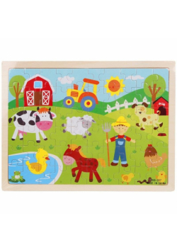 Puzzle drewniane Farma 60el