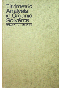 Titrimetric Analysis in Organic Solvents
