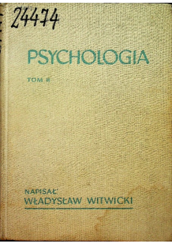 Psychologia Tom II