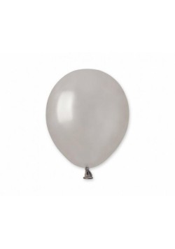 Balony metal srebrne 100szt