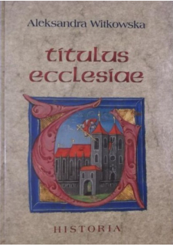 Titulus ecclesiae Historia