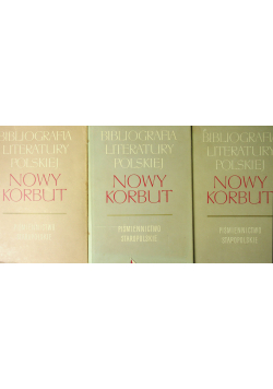Nowy korbut tom I do III