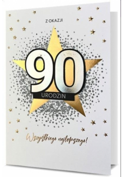 Karnet Urodziny 90