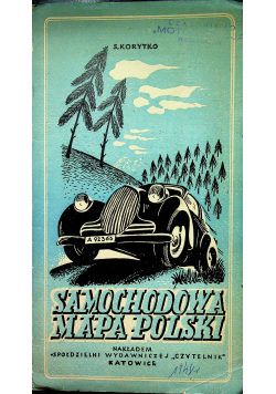 Samochodowa mapa Polski 1945r