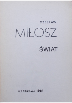 Miłosz świat