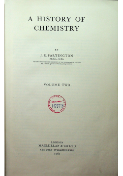 A history of chemistry vol 2