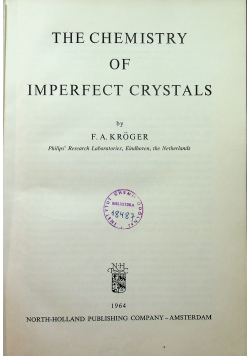 The chemistry of imperfect crystals