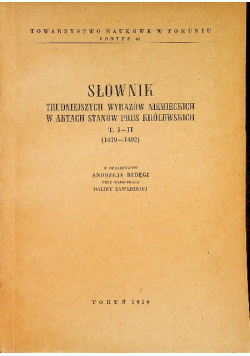 Słownik trudniejszych wyrazów Niemieckich