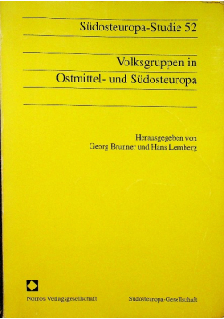 Volksgruppen in ostmittel und sudosteuropa