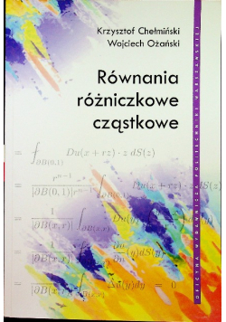 Równania różniczkowe cząstkowe