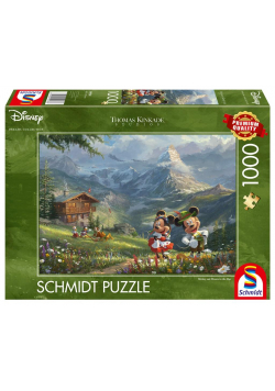Puzzle PQ 1000 Myszka Miki&Minnie w Alpach G3