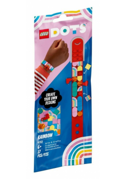 Lego DOTS 41953 Tęczowa bransoletka z zawieszką