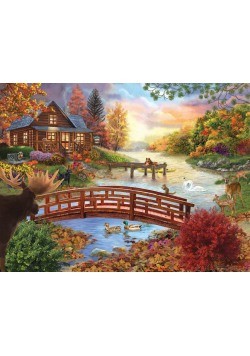 Puzzle 1000 Wieczorne spotkanie nad rzeką
