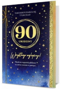 Karnet B6 Urodziny 90