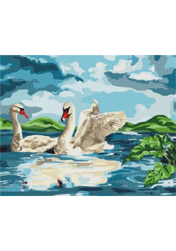 Malowanie po numerach - Nad jeziorem 40x50