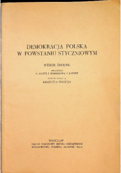 Demokracja Polska w Powstaniu Styczniowym