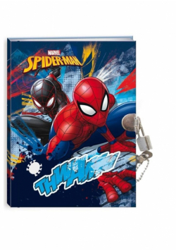 Pamiętnik z kłódką Spider Man