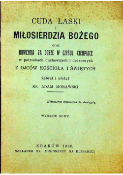 Cuda Łaski Miłosierdzia Bożego 1930 r.