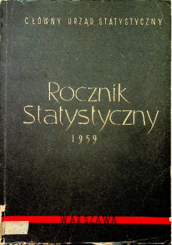 Rocznik Statystyczny 1959