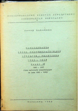 Bibliografia obozu koncentracyjnego Oświęcim Brzezinka 1945 - 1969 Część IV