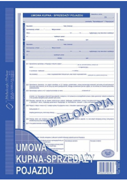Umowa kupna - sprzedaży pojazdu 650-1