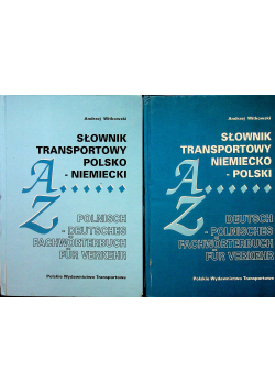 Słownik transportowy niemiecko polski polsko niemiecki 2 tomy