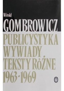 Publicystyka wywiady teksty różne 1939 - 1963
