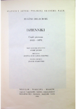 Dzienniki Część pierwsza