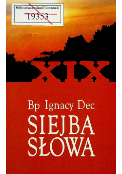 Siejba słowa Tom XIX