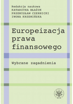 Europeizacja prawa finansowego