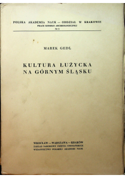 Kultura Łużycka na Górnym Śląsku