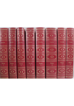 Goethe Gesammelte Werke in acht banden 8 tomów