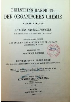 Beilsteins Handbuch der Organischen Chemie 1942 r