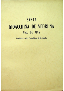 Santa Gioacchina de Vedruna