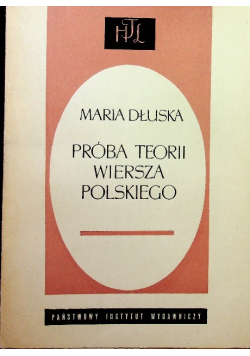 Próba teorii wiersza polskiego