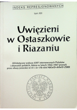 Uwięzieni w Ostaszkowie i Riazaniu