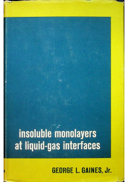 Insoluble monolayers at liquid gas interfaces