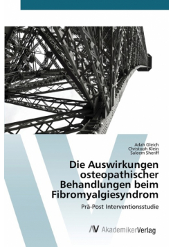 Die Auswirkungen osteopathischer Behandlungen beim Fibromyalgiesyndrom