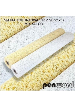 Siatka koronkowa 50cmx457cm MIX