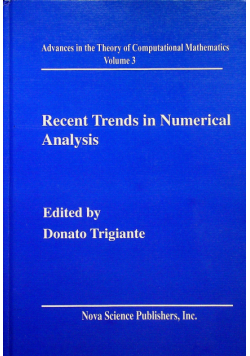 Recent Trends in Numerical Analysis