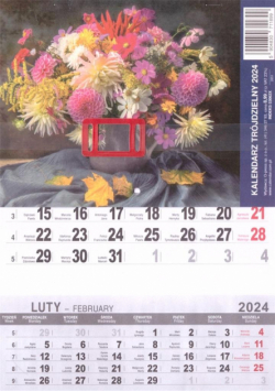Kalendarz 2024 Trójdzielny Mały Mix
