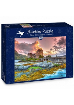 Puzzle 3000 Zamek Eilean Donan o zachodzie słońca